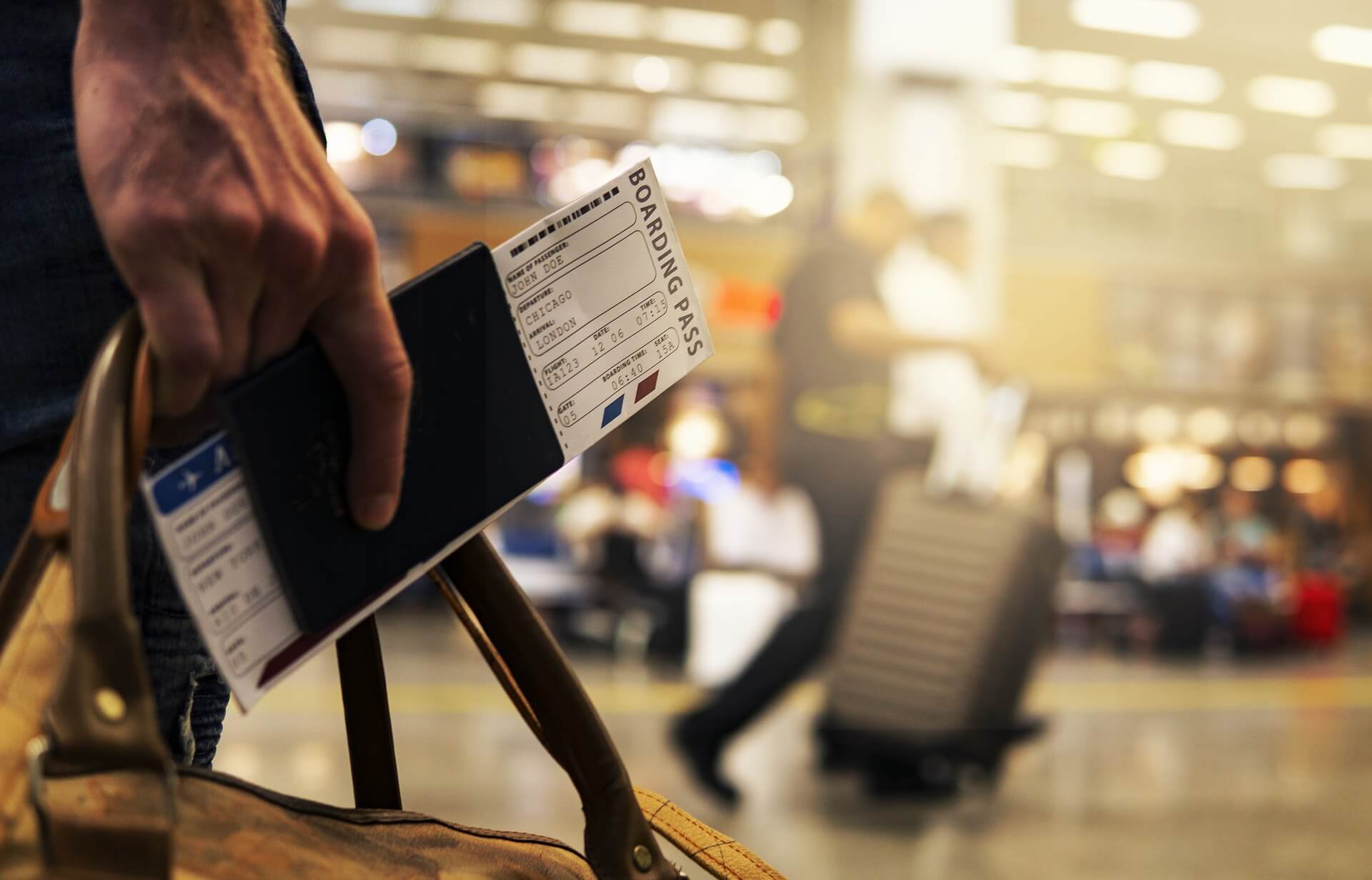 passport in airport