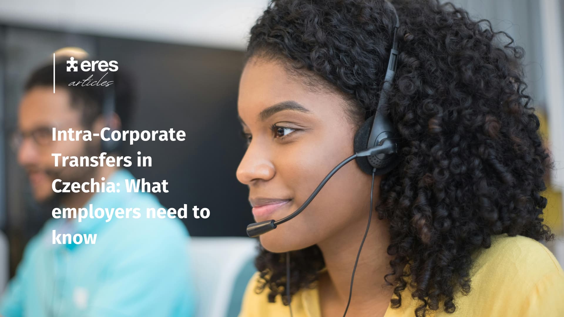 A Woman in a Call center