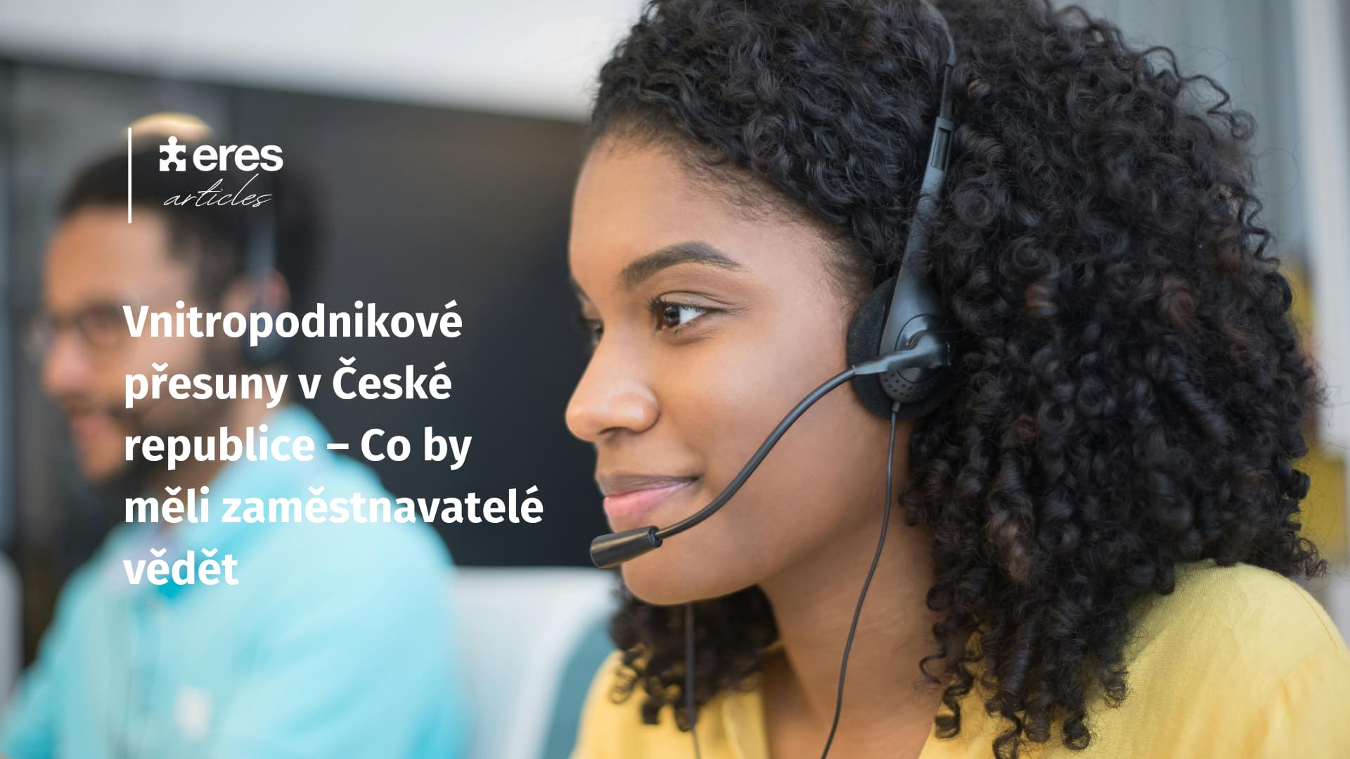 A Woman in a Call center