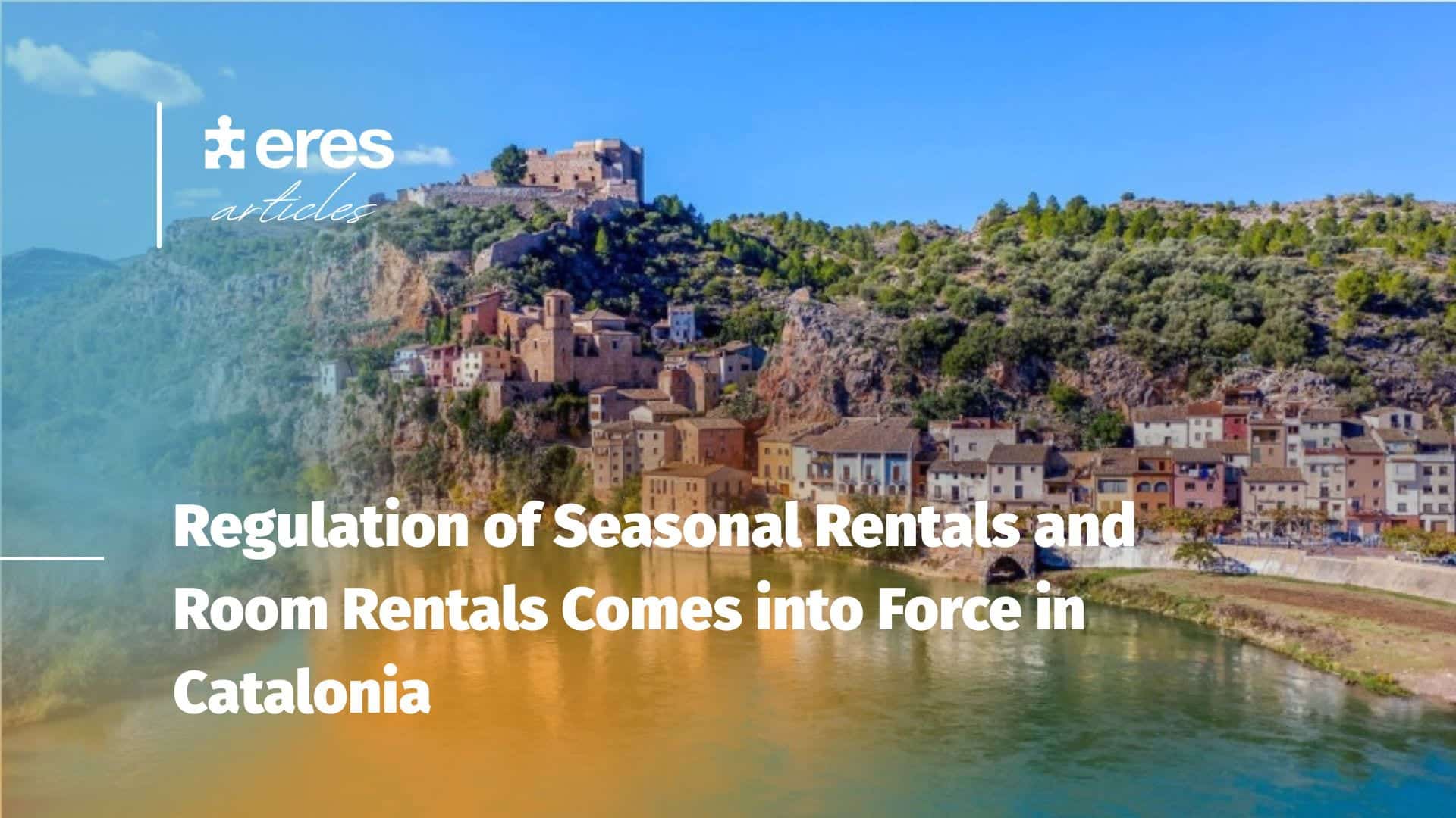 Landscape of a Spanish beach and village - Rental update in Catalonia